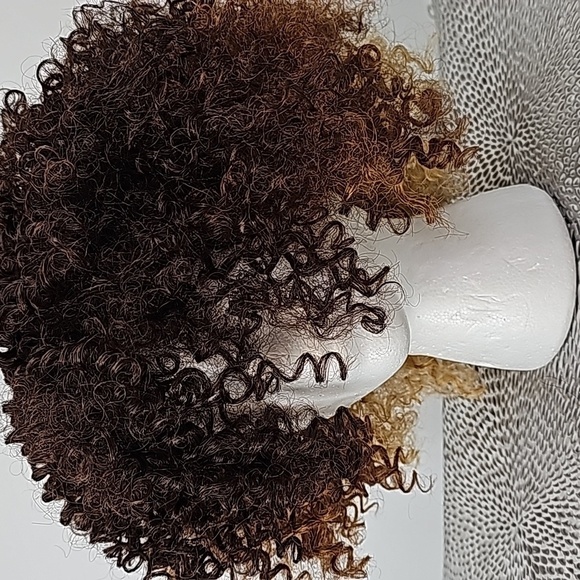 Lace Front Kinky Curly Wig Invisible L-Part Color OM701 - Picture 11 of 12